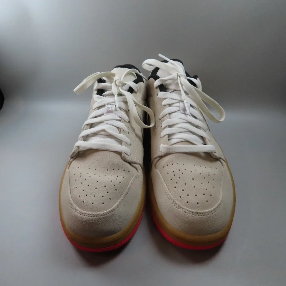 Nike Air Jordan 1 Retro Low Gray White Gum Hyper Pink 553558-119 Men's Size‎ 12